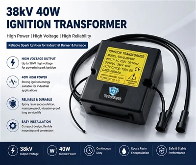 Encendedor de quemador de alta potencia-de 38 kV con controlador-incorporado y apagado automático de 30-segundos